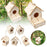 Wooden DIY Bird Nest House Outdoor Hanging Birdhouse Box For Hummingbird Outdoor Cages Garden Yard Decoration 2025