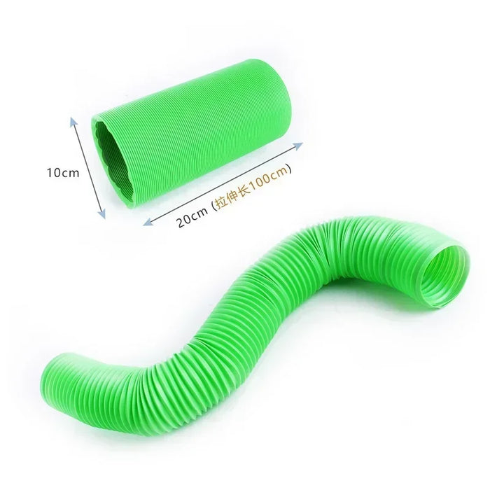 Small Pet Fun Tunel Telescopic 100cm Pipe Ferret Supplies Training Channel Tubes Hamster Toys Small Hamster Accessories