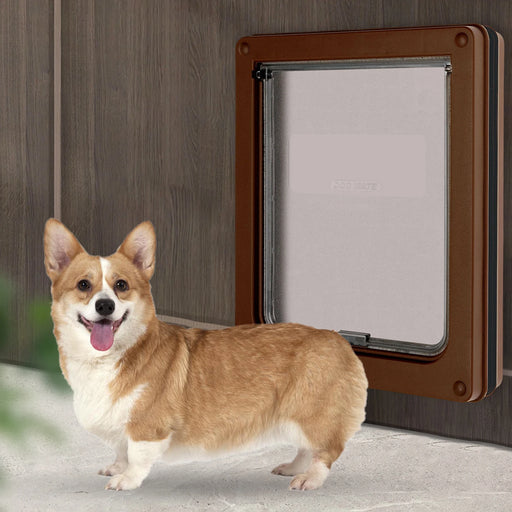 Dog Cat Flap Door Security Flap Door For Dog Cat Kitten Cat Puppy Safety Gate PVC Plastic Small Pet Supplies