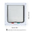 Dog Cat Flap Door with 4 Way Security Lock Transparent ABS Plastic Gate Four sizes（S/M/L/XL） Flap Doors Cat & Puppy Safety Gate