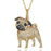 Exquisite Cute Yorkshire Pendant Necklace Women's Elegant Pet Puppy Jewelry Animal Accessories Birthday Gifts for Dog Lovers