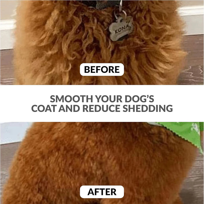 Pet Grooming Detangler Pin Dog Brush for Shedding & Removing Loose Fur, Lightweight ABS with Gold Plated Pins for Long Hair