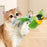 Chirping Bird Cat Toy Interactive Flapping Wings Plush Bird Toy Battery Operated Stimulate Animal Kitten Toy