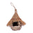 Wren Finch Bird House Hand Woven Bird House Grass Birds Hut Bird House for Outside Indoor Lawn Patio Home