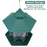 1pcs Wild Bird Feeder Hanging Hexagonal Roof Pavilion Semi-Automatic Bird Feeder Garden Courtyard Exterior Decoration