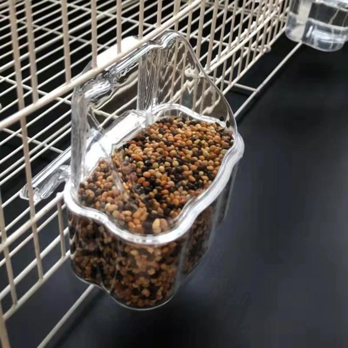 Bird Food Container Feeder Seed Food Container for Cage Accessories for Budgerig
