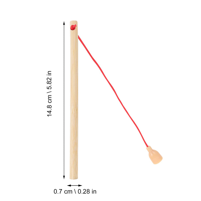 Fishing Toys Play Rod Game Toys For Children'S Educational Brain Game Wooden Fishing Rod Toy Magnetic Fishing Rods Magnet