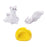 Figurines Miniatures Cute White Ferret Micro Landscape Ornaments For Home Decorations Room Decor DIY Dollhouse Accessories