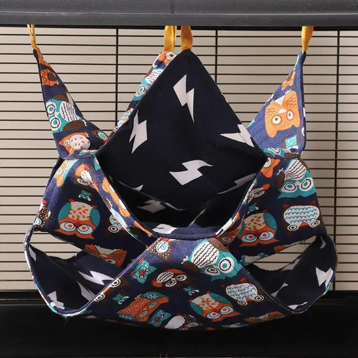 Ferret Hammock Portable Three-Layer Squirrel Bed Hammock Convenient Pet Hangable Hammock Bedding Small Pet Cage Accessories Toy