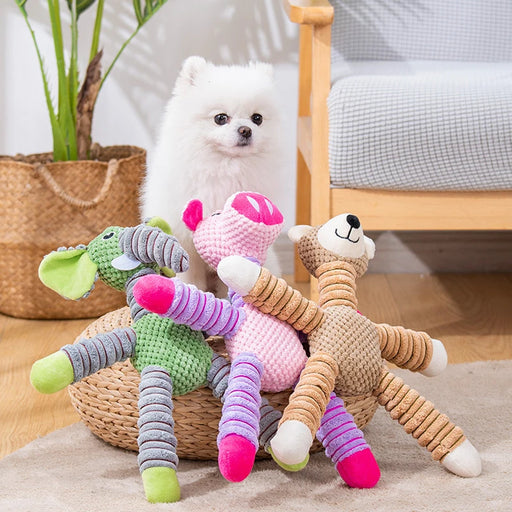 Elephant Pet Push Toys, Dogs, Self Relieving and Vocalizing Toys, Cat Teeth Grinding and Bite Resistant Interactive Toys