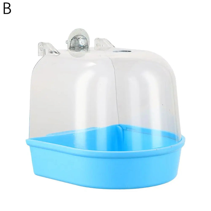 Hanging Bird Bath Cube Parrots Bathtub Bath Shower Box Cage Accessory For Little Bird Canary Budgerigar Cockatiel Lovebird New