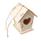 Wooden Mini Bird Cage Outdoor Hanging Birdhouse Box DIY Painting Blank Wood Garden Bird Cages Yard Decoration Bird Parrot Nest