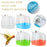 Hanging Bird Bath Cube Parrots Bathtub Bath Shower Box Cage Accessory For Little Bird Canary Budgerigar Cockatiel Lovebird New