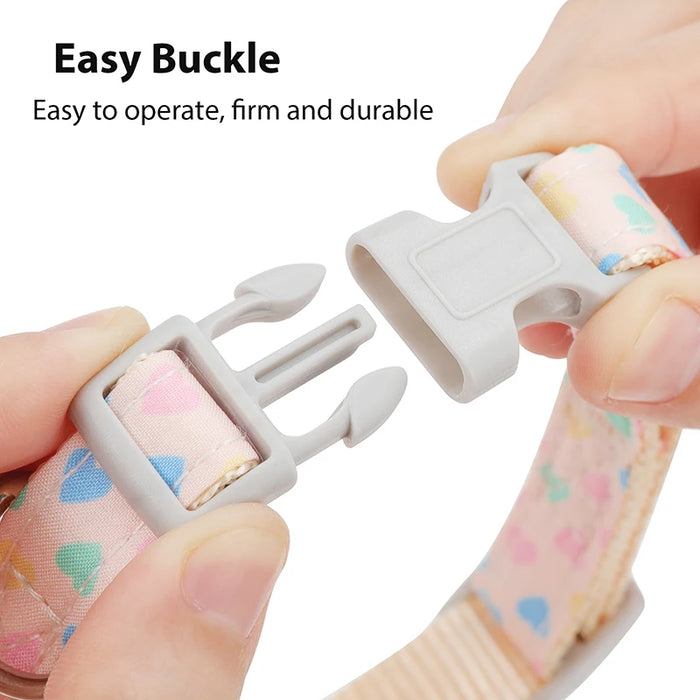 Pet Collar For Airtag Cute Anti-lost Dog Cat Collar Adjustable Nylon Pet Collar For Small Dog