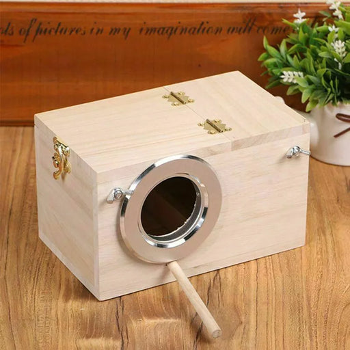 High Quality Wooden Bird Cage Nesting Box Breeding Hatching Nest for Parakeet Budgies Cocktail Finch Lovebird Parrot Birdhouse