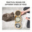 Cat 3 Bowls in 1 Feeder Feeding & Watering Supplies Food Bowl 15-Degree Tilt Raised 3 Stainless Steel Bowls Wood Brackets Puppy