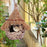 Wren Finch Bird House Hand Woven Bird House Grass Birds Hut Bird House for Outside Indoor Lawn Patio Home