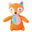 Pet Plush Toy Cat Dog Interactive Teething Toys Cute Animal Style Bite Resistant Squeaky Teeth Cleaning Chew Toy Pet Supplies