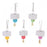 Pet Bird Parrot Hanging Toys Nipple Swing Chain Cage Stand Molar Parakeet Chew Toy Decoration Pendant Ornament Bird Accessories