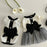 Dog Clothes for Small Dogs Summer Dog T-Shirt Pet Dog Skirt Black White Retro Dresses Puppy Costume Chihuahua Clothing