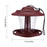 Hanging Wild Bird Feeder Outdoor Pet Food Dispenser Multiple Holes Bird Feeder Automatic Foot Feeding Tool for Flying Animals