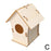 Wooden Mini Bird Cage Outdoor Hanging Birdhouse Box DIY Painting Blank Wood Garden Bird Cages Yard Decoration Bird Parrot Nest