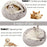 Cat Bed Four Seasons Warm Comfortable Pet Mattress Warm Soft Plush Pet Bed Semi-enclosed Cat Nest Shell Style Nest Cat Sofa Bed