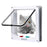 Dog Cat Flap Door with 4 Way Security Lock Transparent ABS Plastic Gate Four sizes（S/M/L/XL） Flap Doors Cat & Puppy Safety Gate