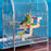 Bird Cage Ladder Solid Wood Birds Perch Stand for Parakeets Cockatiels Small Medium Parrot Conures Finch Bird Climbing Toys