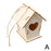 Wooden Mini Bird Cage Outdoor Hanging Birdhouse Box DIY Painting Blank Wood Garden Bird Cages Yard Decoration Bird Parrot Nest