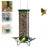 Squirrel-Proof Wild Bird Feeder Portable Bird Feeder For Garden Yard Outdoor Wrought Iron Hanging Hummingbird Feeder
