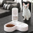 Double Dog and Cat Bowl-Pet and Food Bowl Set with, Pet Feeding Bowl Suitable for Cats and Small Dogs