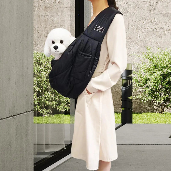 Dog Cat Carrier Bag Padded Strap Soft Breathable Comfortable Shoulder Bag Tote Bag for Puppy Dogs Small Animal Pet Outdoor