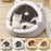 Cat Bed House For Indoor Winter Warm Deep Sleep Comfort Pet Basket Cozy Little Mat With Ball Small Dog Kitten Accessories