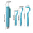 4pcs Pet Flea Removal Tool Kits Plastic Scratching Hook Remover Pet Cat Dog Grooming Supplies Tick Removal Tool Tweezers Clip