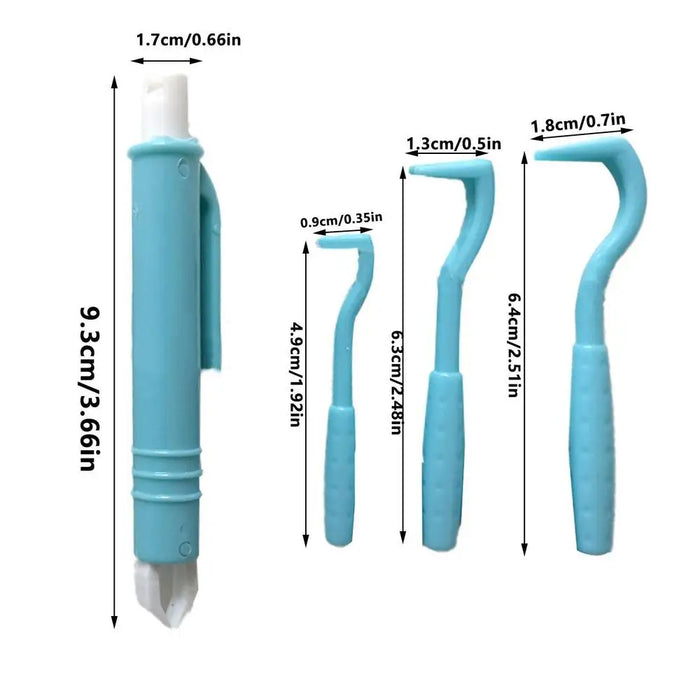 4pcs Pet Flea Removal Tool Kits Plastic Scratching Hook Remover Pet Cat Dog Grooming Supplies Tick Removal Tool Tweezers Clip