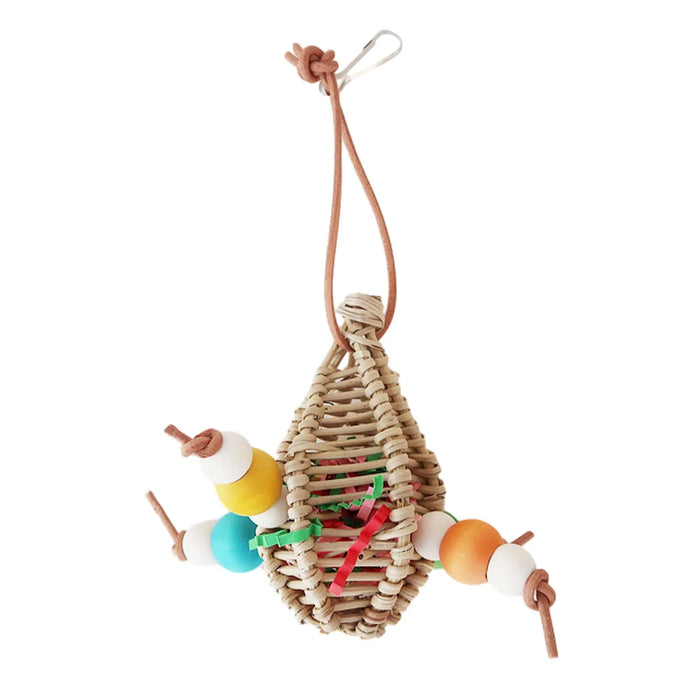 Bird Parrot Chew Toy Bird Chew Hang Toys Interactive Toys Turntable Stand Playing Cage Accessories Pet Supplies