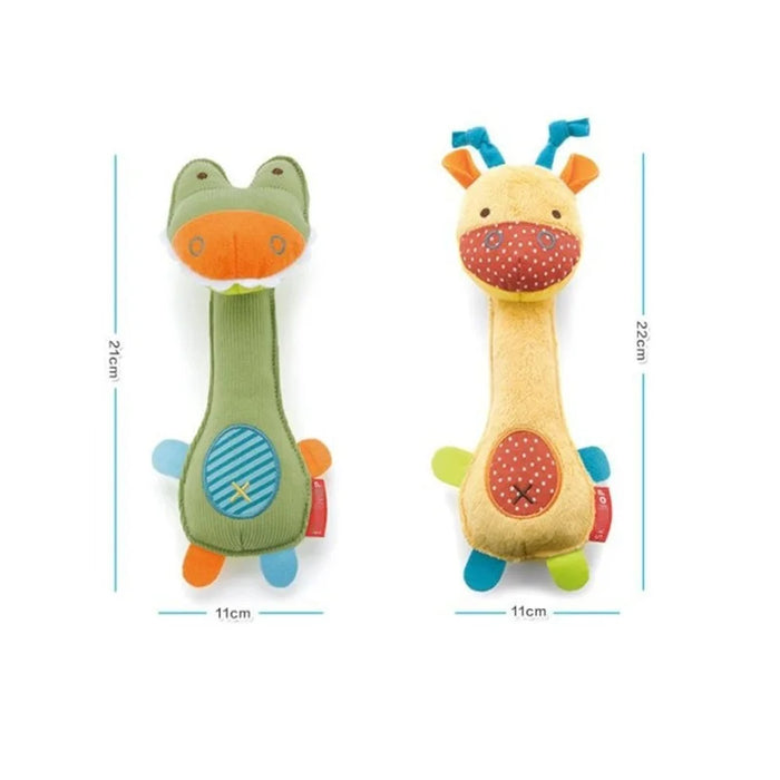 New Party Gifts Dog Toys Pet Puppy Chew Squeaker Squeaky Plush Sound Cartoon Dinosaur/Deer/Monkey Toys Small Pet Gift