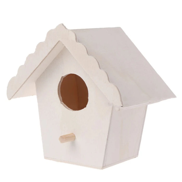 367A Wooden Bird Houses Bluebirds Home Small Bird House for Outside Garden Unfinished Bird Houses to Paint for Bird Watching