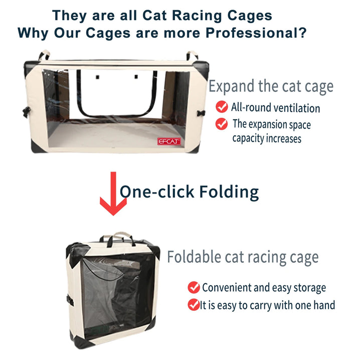 Large Cat Exhibition Cage For Show  Foldable Cattery Delivery Room Professional Cat Racing Cage