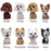 Shaking Head Dog Ornament Resin Cute Bobblehead Decoration Wobble Shaking Nodding Head Dolls Gift For Car Interior Home Room