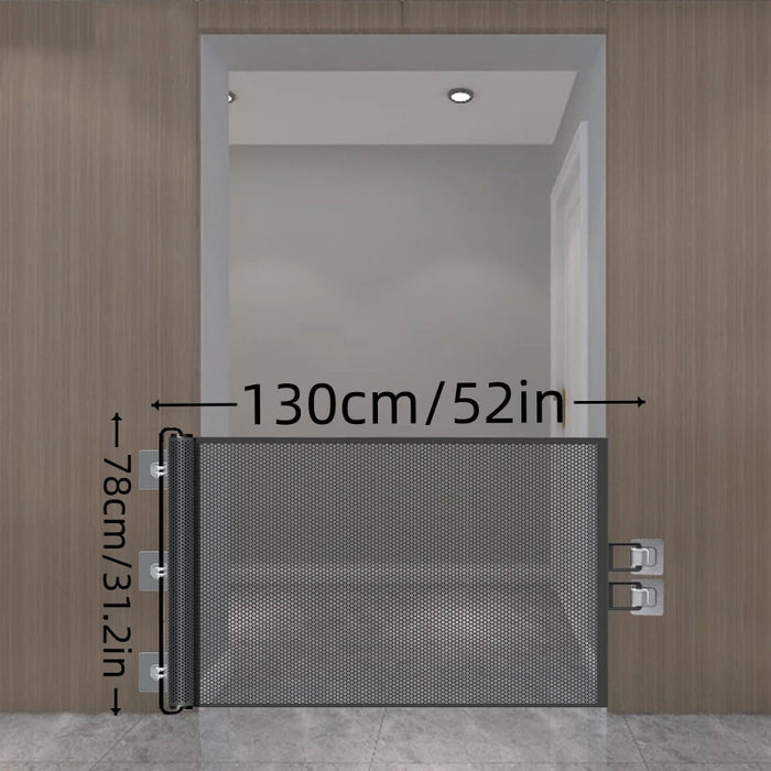 Cat Gate for Doorway, Retractable Dog Gate, Gates for Dogs Indoor Cat Safety Gate - No Jumping Over, Pet Gate Cat Gate for H