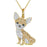 Exquisite Cute Yorkshire Pendant Necklace Women's Elegant Pet Puppy Jewelry Animal Accessories Birthday Gifts for Dog Lovers