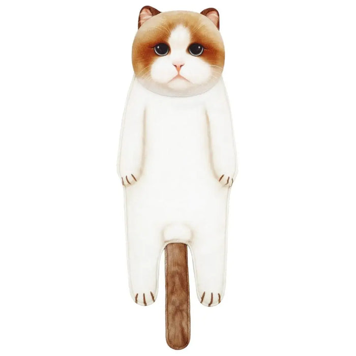 Cute Cat Hand Towel Cute Cat Decor Hanging Washcloths Funny Housewarming Face Towels For Bathroom Kitchen Cats Lovers