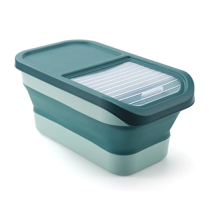 Pet Cat And Dog Food Storage Bucket Large Capacity Folding Sealed Storage Moisture-Proof Thickening Design Durable