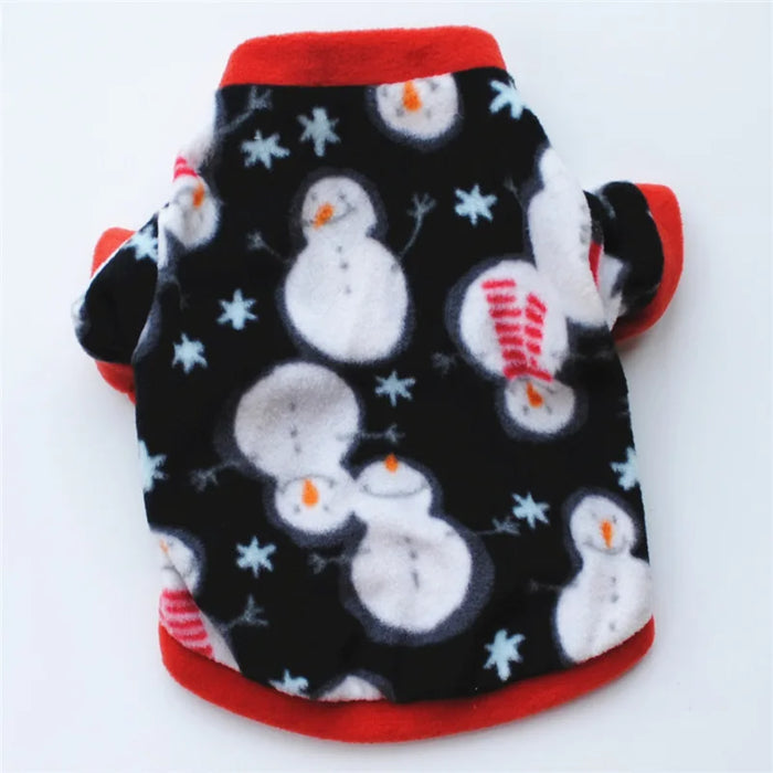 Warm Winter Dog Clothes Soft Fleece Pet Clothes Christmas Dog Coat Jacket New Year Chihuahua Dogs Pets Clothing Roupa Cachorro