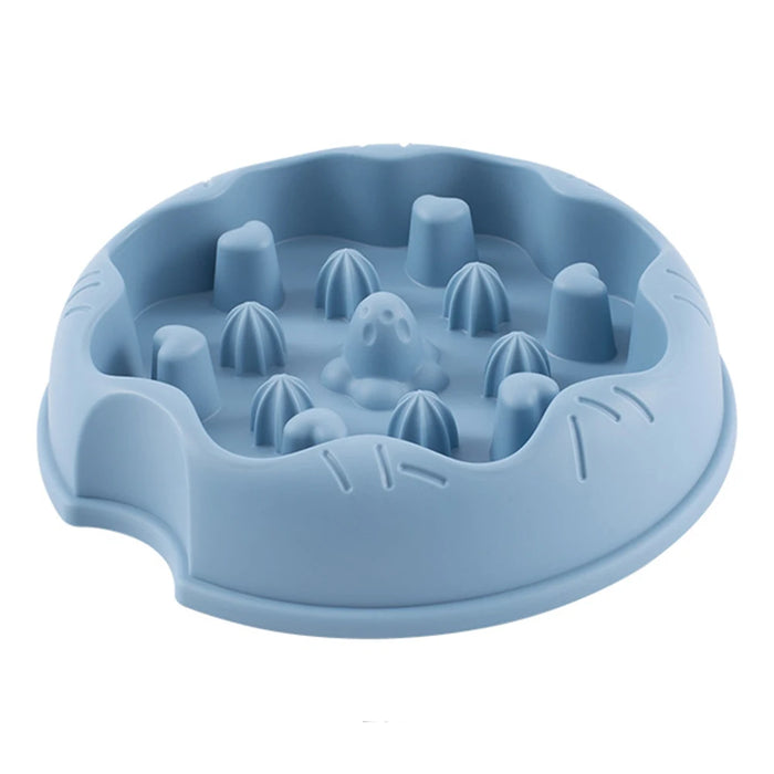 Slow Feeder Dog Bowls Dish Puppy Food Water Bowl For Dog Cat Non Slip Slow Eating Puzzle Maze Fun Pets Feeding Bowl Anti-gulping