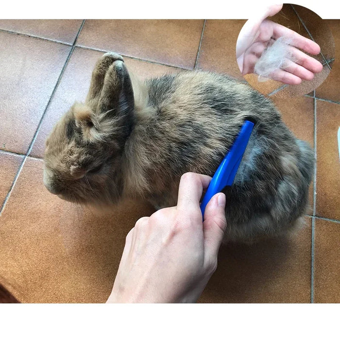 1Pc Dog Cat Grooming Brush Small Pet Hair Remover Flea Comb Shampoo Bath Brush for Hamster Guinea Pig Rabbit Accessories