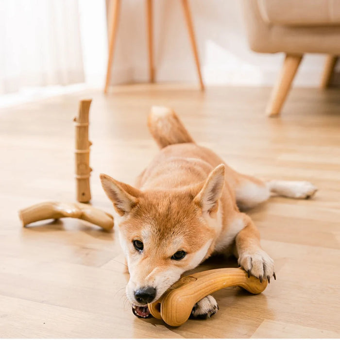Deer Antlers Chew for Dogs Chew Toys for Large Breeds Training Pets Object Toys Durable Chew Toys Tough Wooden Stick Toy