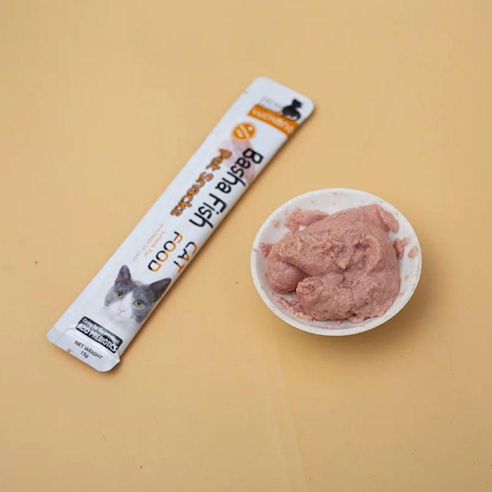 Cat Strips fish Flavored Cat Snacks Nutritional Supplements and Hydration for Adult Young Cat Cat Strips Wet Food for Cats